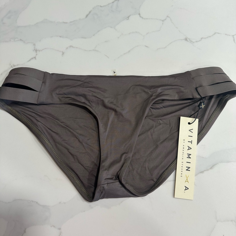 Vitamin A Taupe Bikini Bottom